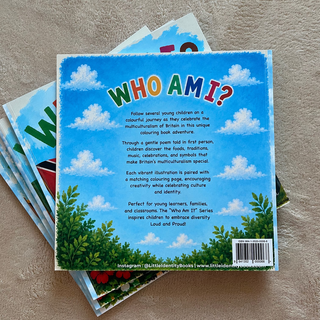 “Who Am I? I Am British” Children’s Cultural Colouring Book