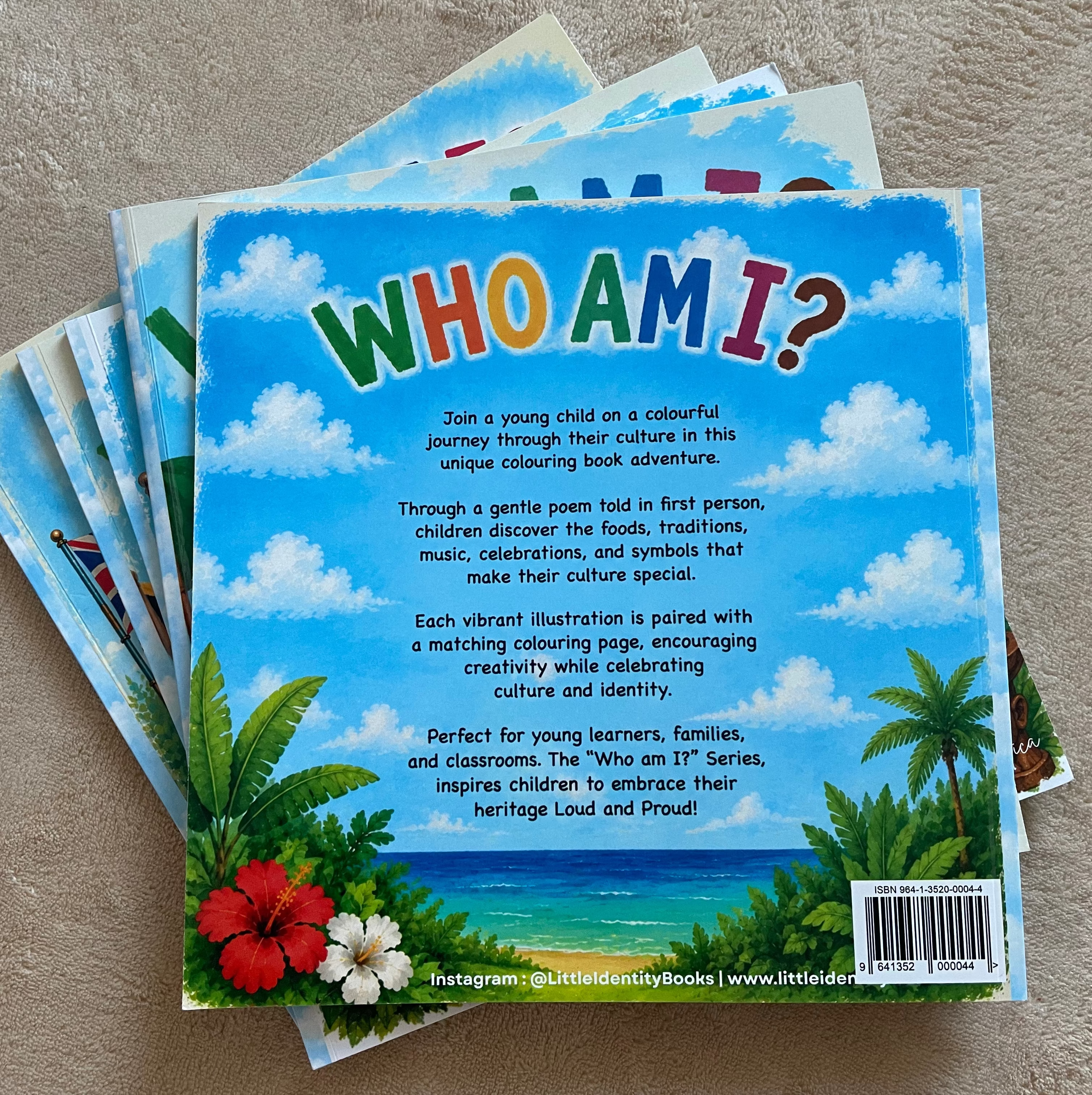 “Who Am I? I Am Trinidadian and Tobagonian” Children’s Cultural Colouring Book
