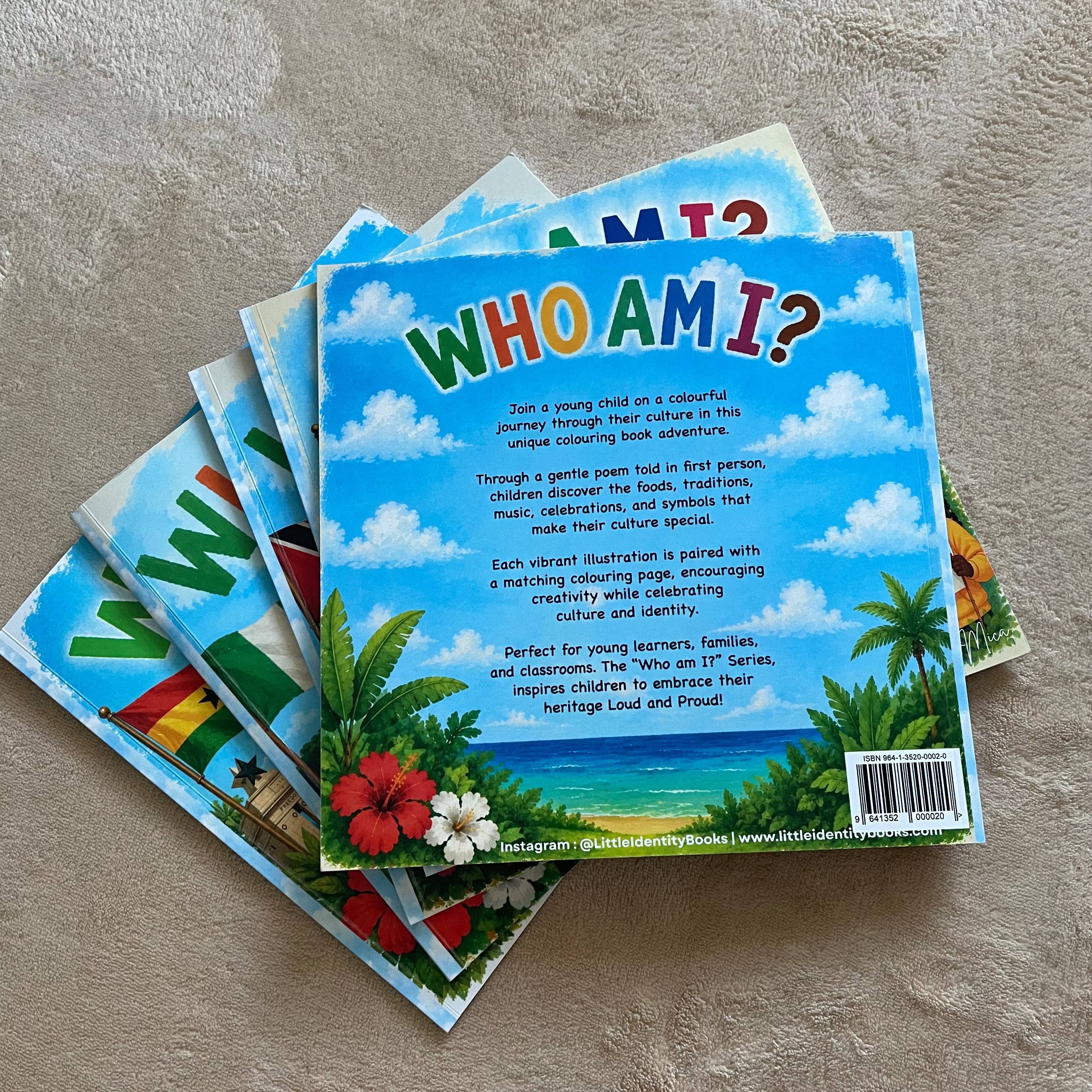 “Who Am I? I Am Jamaican” Children’s Cultural Colouring Book