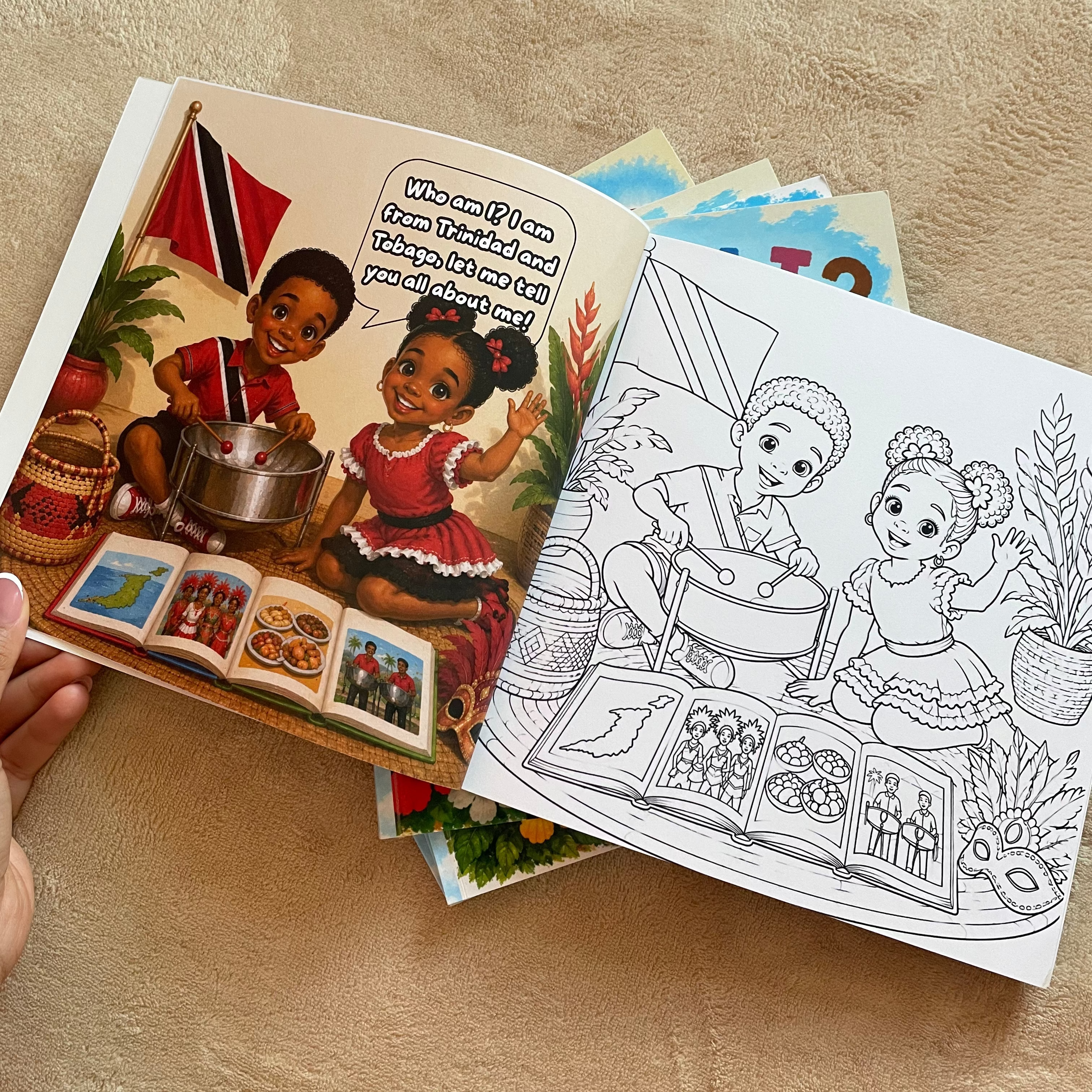 “Who Am I? I Am Trinidadian and Tobagonian” Children’s Cultural Colouring Book