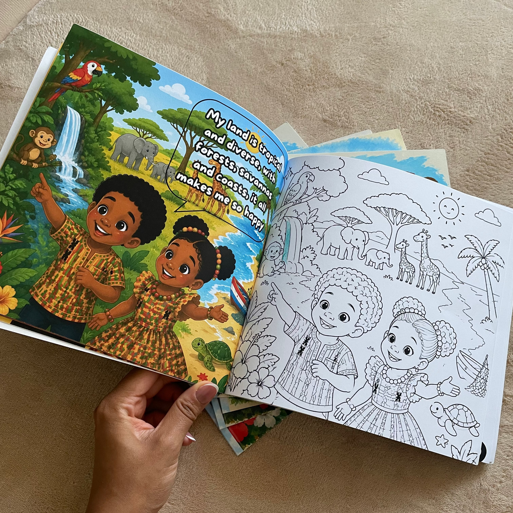 “Who Am I? I Am Ghanaian” Children’s Cultural Colouring Book
